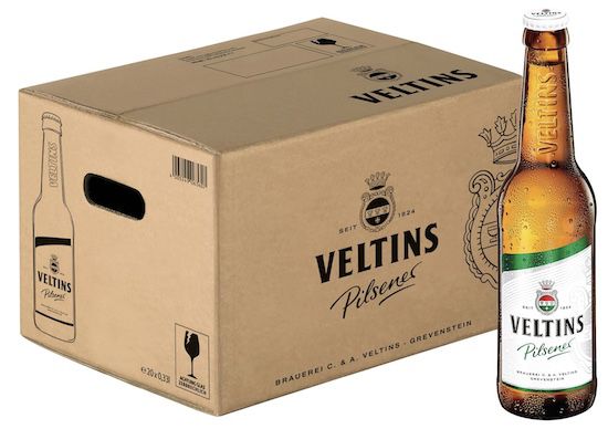 veltins pilsener 20x 0,33 l flasche für 13,45 euro, statt 17 euro