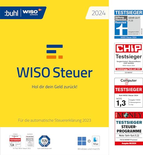 wiso steuer 2024 für steuerjahr 2023, windows, mac, smartphones, tablets