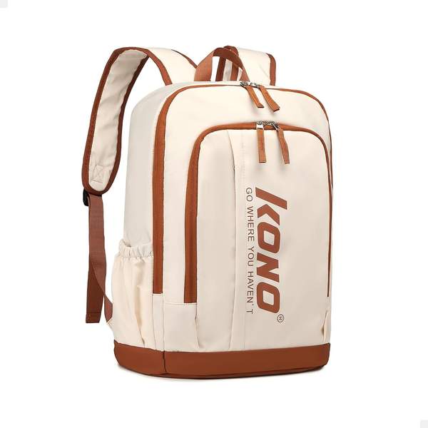 kono unisex rucksack eb2325 lässig tagestauglich beige, größe l