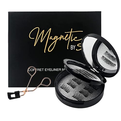 magnetische wimpern beauFairy 16 Stück 3D lange falsche eyelashes wiederverwendbar ohne kleber