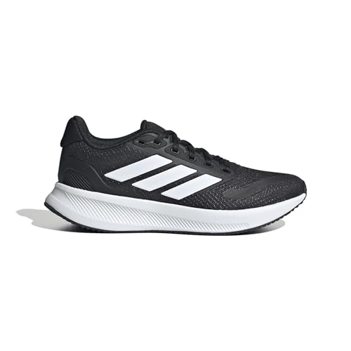 adidas runfalcon 5 junior laufschuhe, core black/white, 35.5 eu