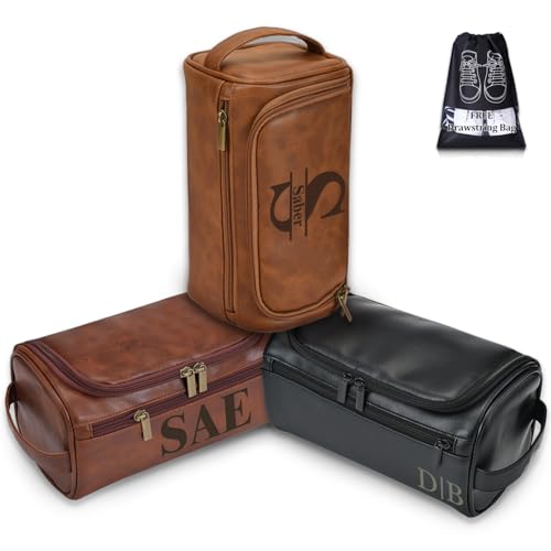 personalisierte kulturtasche für männer, gravierte reise-doppel-kit-tasche, geschenk für groomsmen