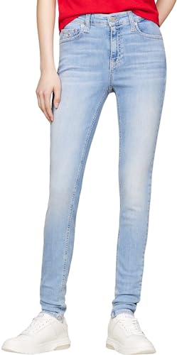 tommy jeans damen skinny fit jeans hose nora blau denim light 24W/32L