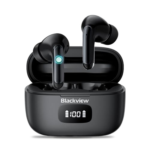 blackview bluetooth kopfhörer airbuds 8 mit anc, 56 stunden akkulaufzeit, ip7