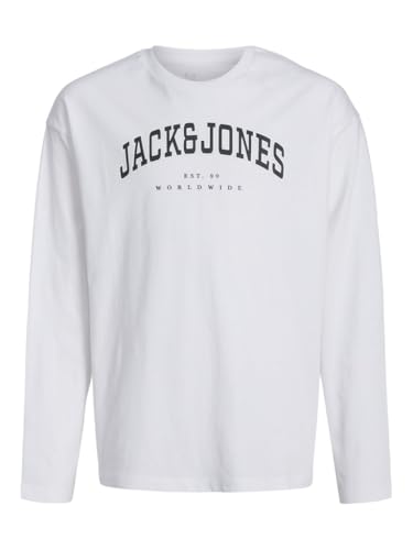 jack&jones junior längarmshirt jjecaleb o-neck in marineblau Größe M