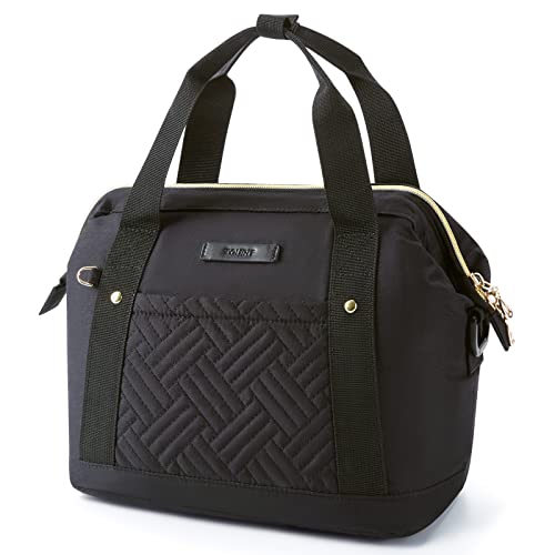 tourit kühlertasche klein 8.5l isoliertasche für arbeit, büro, picknick, schwarz