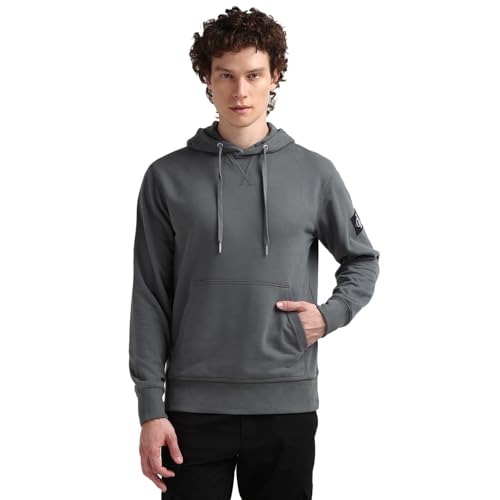 calvin klein jeans hoodie badge herren grau endless grey xs