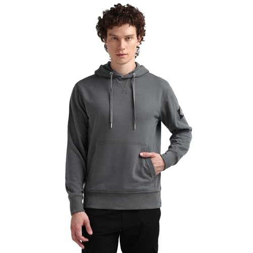 Calvin Klein Herren Hoodie Badge Kapuze Grau Endless Grey 3XL