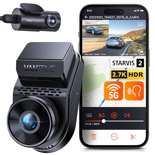 vantrue s1 pro dashcam 2,5k 1080p dual kamera mit wifi gps parküberwachung