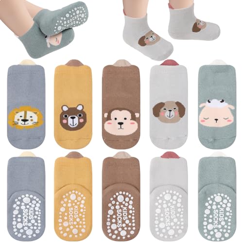 antirutschsocken kinder 5 paar, camptrip rutschsocken babysocken krabbelsocken m