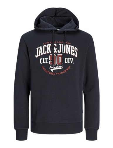 Produktbild: jack & jones kapuzenpullover herren mit logo, bequemer hoodie