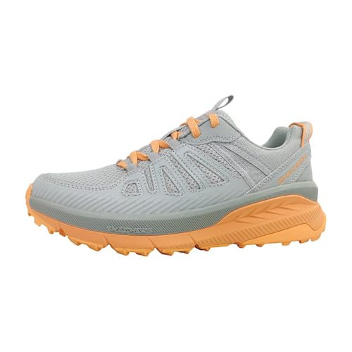 skechers damen switch back cascades, hellgrau synthetik-textil 38 eu