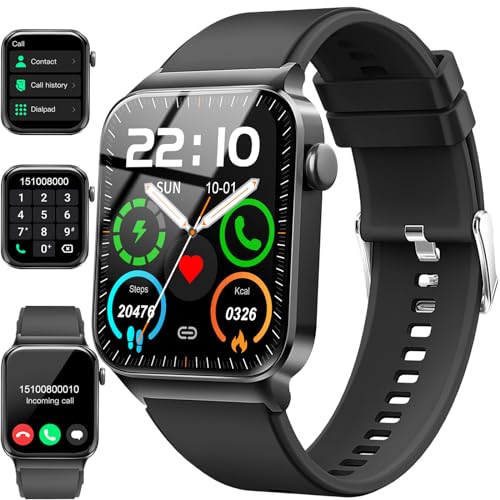 donerton smartwatch herren damen 1,85" mit telefonfunktion und sportmodi
