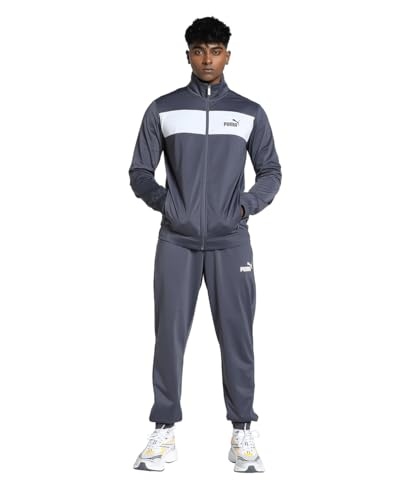 puma traininganzug herren poly suit, galaktisches grau, größe l eu