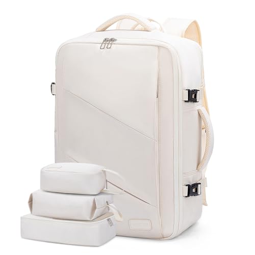 lovevook reiserucksack damen handgepäck 17,3 zoll laptop rucksack beige