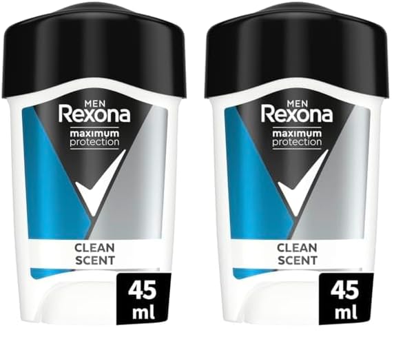 rexona men maximum protection deo creme 48h anti-transpirant clean scent 45 ml