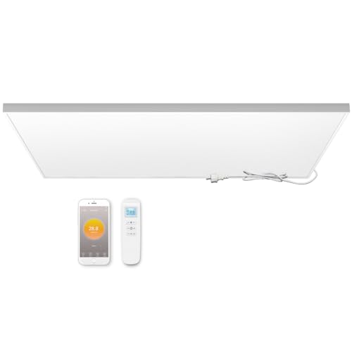 infrarotheizung deckenmontage 860 watt mit thermostat und app steuerung, energiesparend