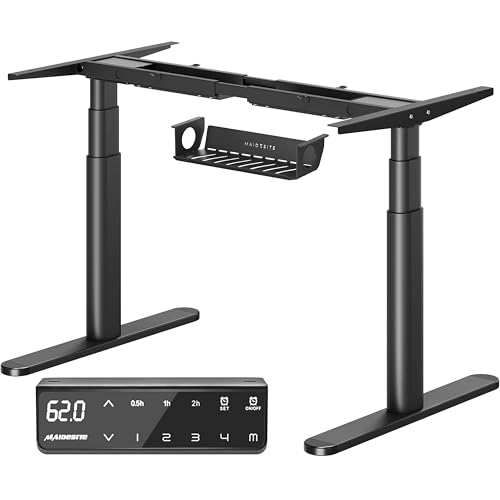 Produktbild: maidesite el2 plus höhenverstellbarer tischrahmen, elektrisch, oval, 62-125 cm