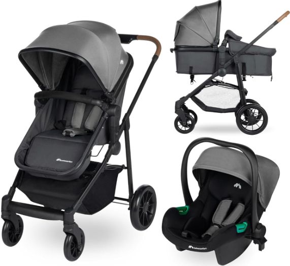 bebeconfort haze trio 3-in-1 kinderwagen schwarz, 199,99 (statt 300)