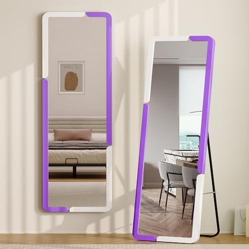 lvifur standspiegel groß 160 x 40 cm holz ganzkörperspiegel für bad schlafzimmer wohnzimmer