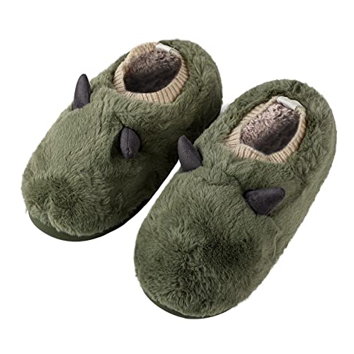 tinayaue unisex winter pantoffeln baumwolle plüsch hausschuhe rutschfest kuhhorn design