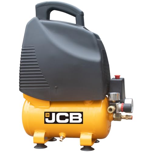 jcb luftkompressor ac6, 8 bar, 6 liter, 161 l/min, 1100 w, ölfrei, wartungsarm