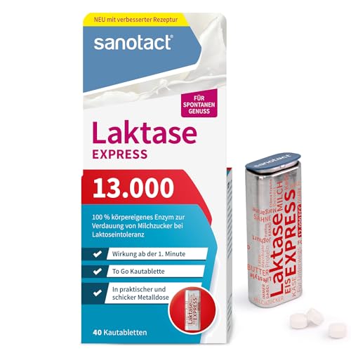 laktase 13000 sanotact 40 laktasetabletten, laktose mit sofortwirkung