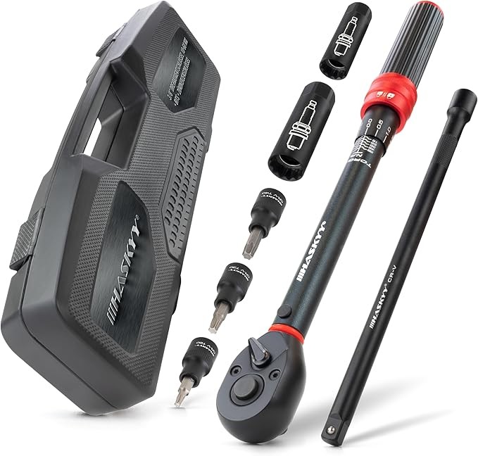 HASKYY Drehmomentschlüssel 3/8" 10-60Nm Zündkerzenschlüssel magnetisch 14-16mm
