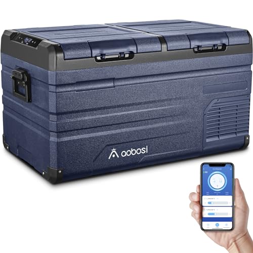 aaobosi kühlbox 72 l kompressor mit wifi-app steuerung 12/24 v -20 c für auto camping