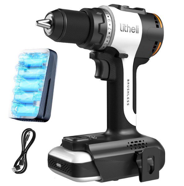 litheli u20 akku bohrschrauber 20v 10ah akku 17+1 drehmomentstufen 43,99