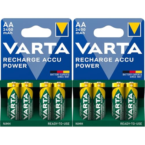 varta wiederaufladbare aa batterien 2400 mAh ni-mh akku 4 stück vorgeladen