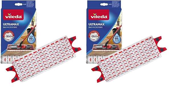 vileda ultramax bodenwischer ersatzbezug mikrofasern 2er pack für hartböden
