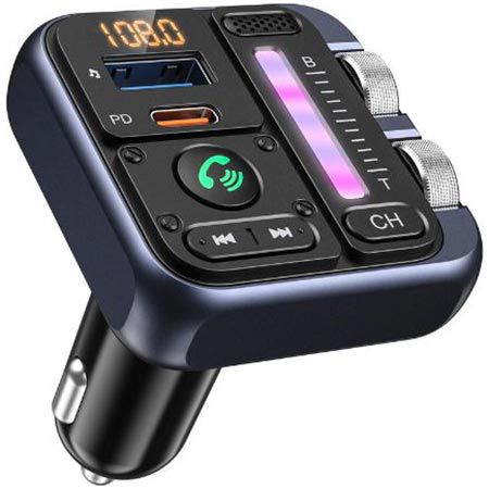 zeaLife KFZ adapter mit FM transmitter, bluetooth, 42W PD für 9,59