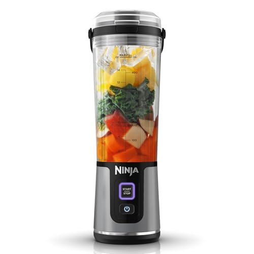 ninja blast tragbarer mixer und smoothie maker, 530ml, kabellos, schwarz, bc151eubk