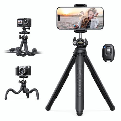 Lamicall Mini Stativ für Smartphone & Kamera, 360 Tripod mit Fernbedienung