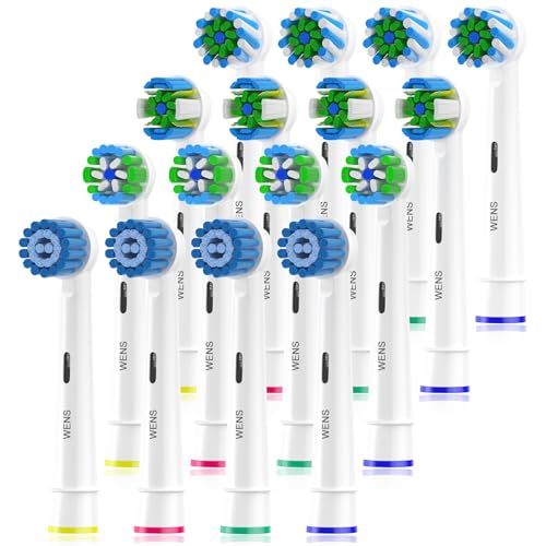 wens sensitive aufsteckbürsten für braun oral b elektrische zahnbürste, 16er set