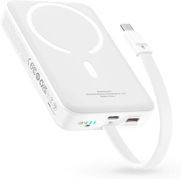 Baseus magsafe powerbank 10000 mAh 30W mit schnellem Laden für alle Geräte