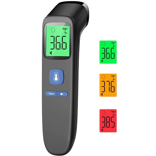 fieberthermometer kontaktlos für babys, digitales infrarot thermometer für kinder und erwachsene