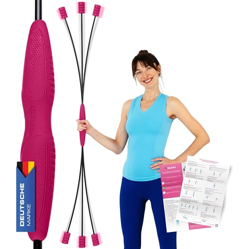 elani schwingstab mit verstellbarem widerstand - ergonomischer griff, gymnastikstab