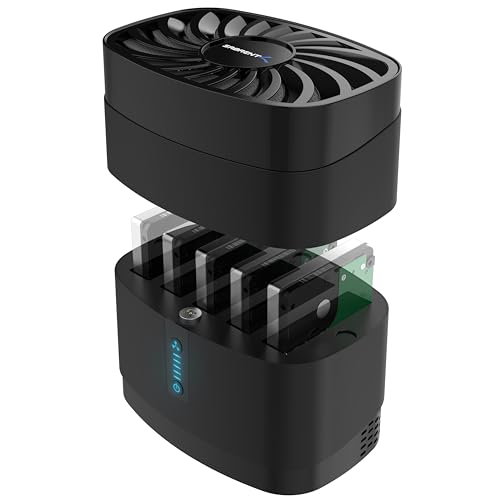 sabrent dockingstation 5-bay usb-c 10gbps hot-swap für 2,5 zoll hdd/ssd mit lüfter