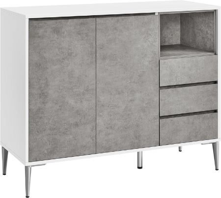 vasagle sideboard mit türen und schubladen für 62,99 euro günstig kaufen