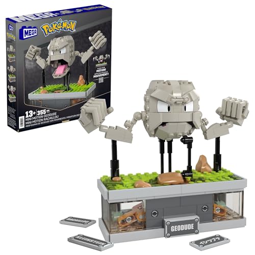 Produktbild: mega pokmon actionfigur-bauset, 343 teile mini motion-kleinstein