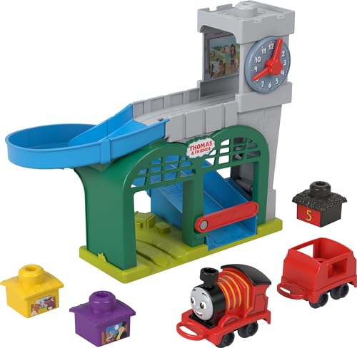 Thomas & Friends My First Bahnhof von Knapford Spielzeug für Kleinkinder, HXW24