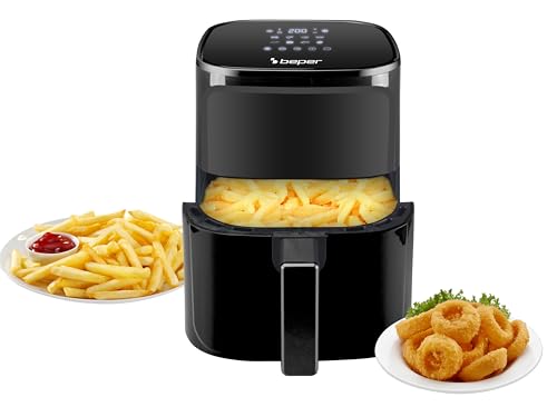 Produktbild: BEPER P101FRI051 heißluftfritteuse 5L, 8 programme, 200 C, touchpad, timer 60 min