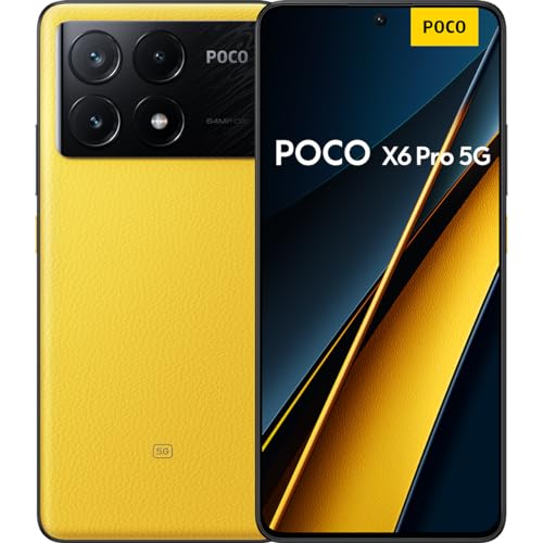 poco x6 pro 5g smartphone 8+256gb 6,67" amoled 120hz 64mp kamera dual-sim gelb