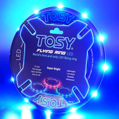 TOSY fliegender ring 16 millionen rgb farben sicher wasserdicht frisbee geschenk kinder