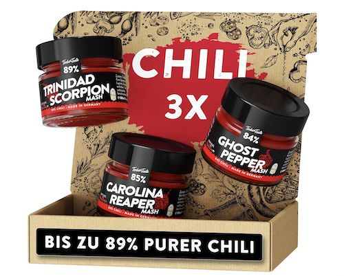 timber taste chili sauce geschenkset 15,47 euro statt 24 euro