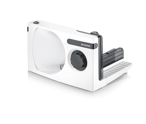 severin as 3912 brotschneider, all-slicer für wurst und käse, weiß-schwarz