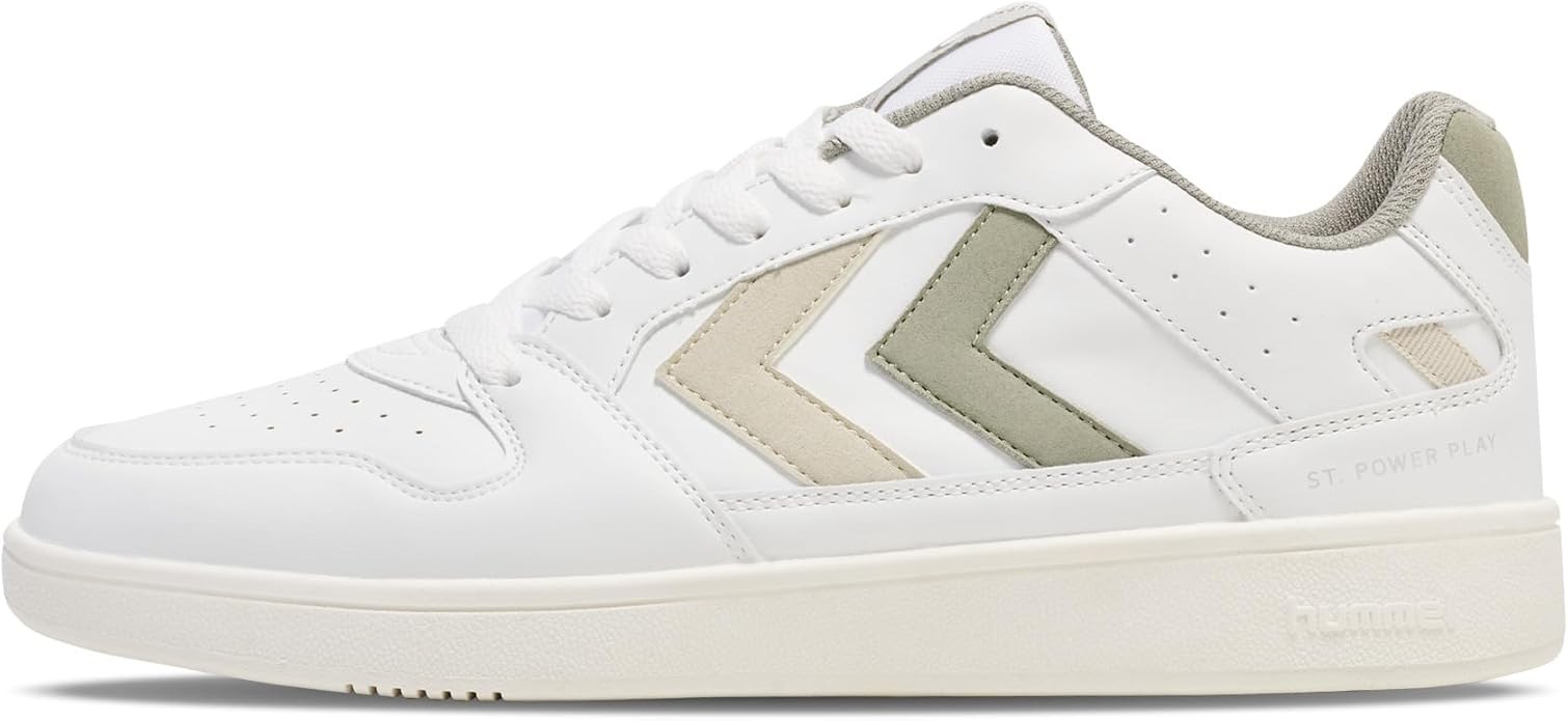hummel ST. Power Play WMNS Sneakers, Weiß/Seagrass/Bone White, Gr. 37