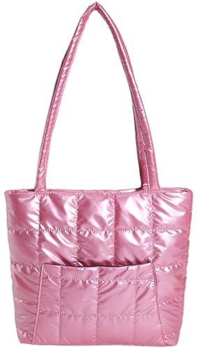 LEDAOU umhängetasche puffer bag damen tote shopper groß schultertasche für schule arbeit reisen